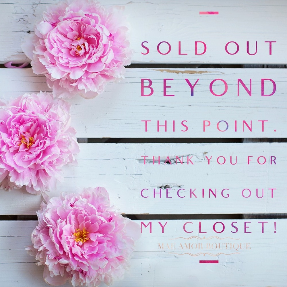 🚫Everything beyond this point is sold 🚫